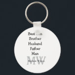 Best man son husband dad quotes add name text keychain<br><div class="desc">design</div>
