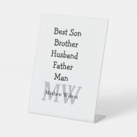 Best man son husband dad quotes add name text