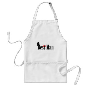 Best Man Top Hat Standard Apron