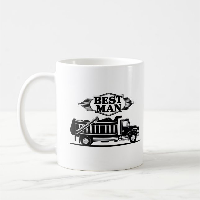 Best Man Truck Driver Coffee Mug (Left)