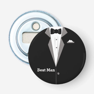 Best Man Tuxedo Art Bottle Opener