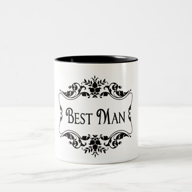 Best Man Two-Tone Coffee Mug (Center)