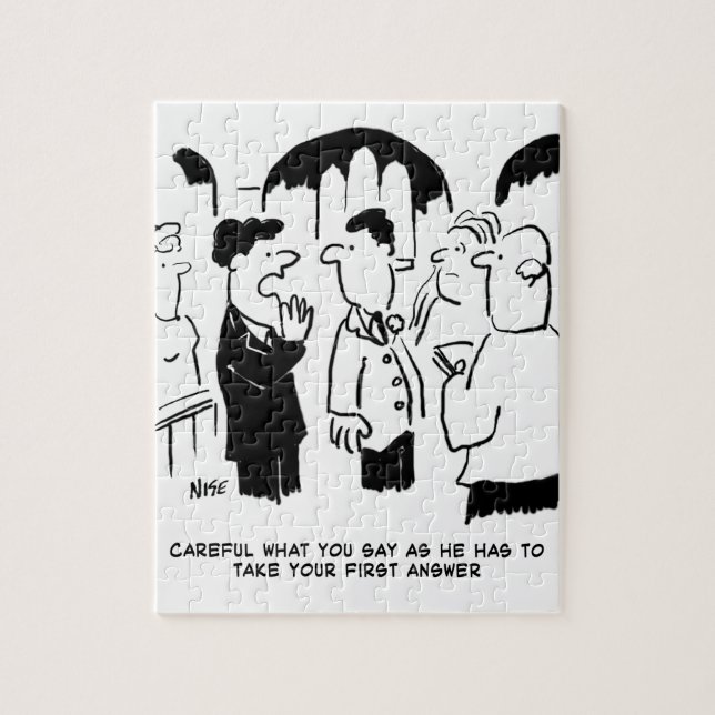 Best Man Warning to Bridegroom Jigsaw Puzzle (Vertical)