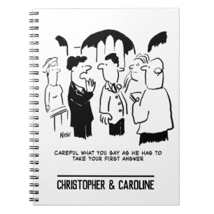 Best Man Warning to Bridegroom Notebook