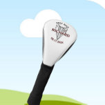 Best Man Wedding Custom Name Date Gift Golf Head Cover<br><div class="desc">This unique golf head cover is designed as a gift for your Best Man. Features a unique layering of the name which gives it the feeling of depth. The text reads "Best Man" along with the date of the event. Great way to thank him for being a part of your...</div>