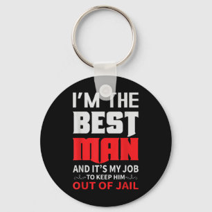 Best Man Wedding Groom Funny Bachelor Stag Party M Keychain