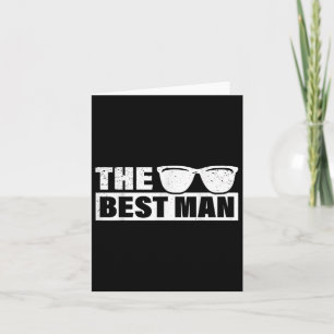 Best Man Wedding Groomsmen Funny Bridal Bachelor P Card