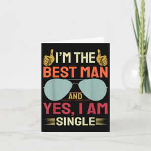 Best Man Wedding Groomsmen Funny Bridal Bachelor P Card
