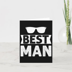 Best Man Wedding Groomsmen Funny Bridal Bachelor P Card