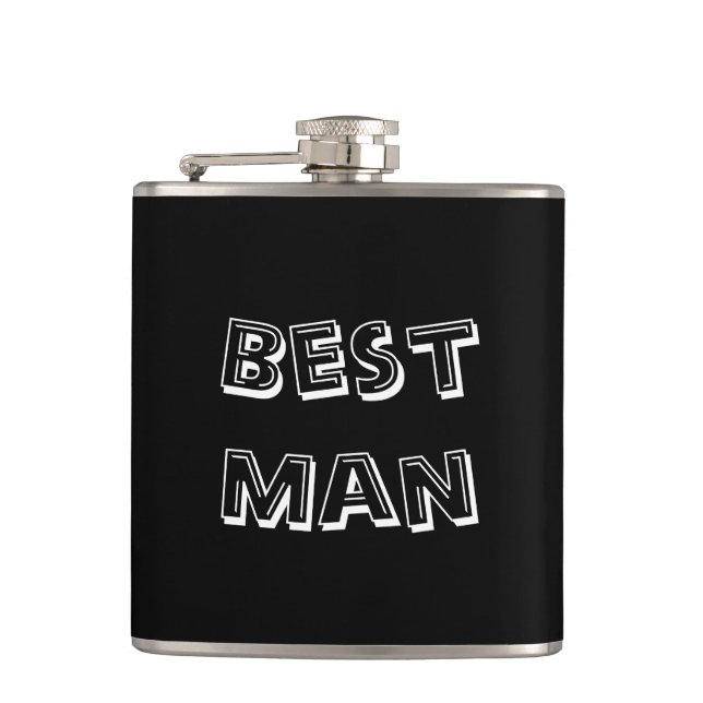 Best Man | Wedding Hip Flask (Front)