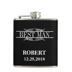 Best Man Wedding Hip Flask