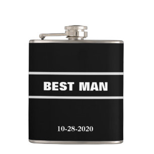 Best Man Wedding Hip Flask