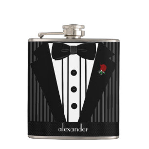 Best Man Wedding Personalized Hip Flask