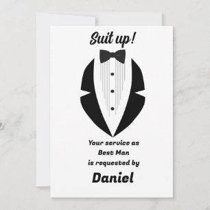 Best Man Wedding Proposal  Card