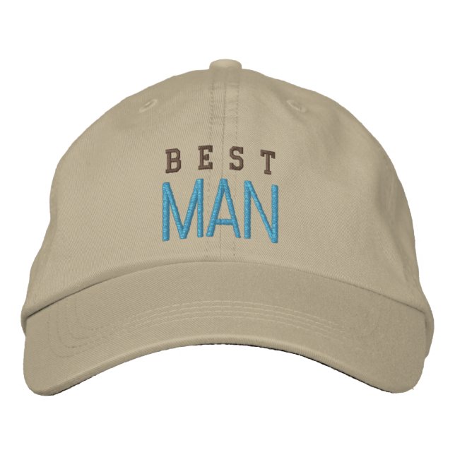 Best Man wedding spirit bachelor blue baseball cap (Front)