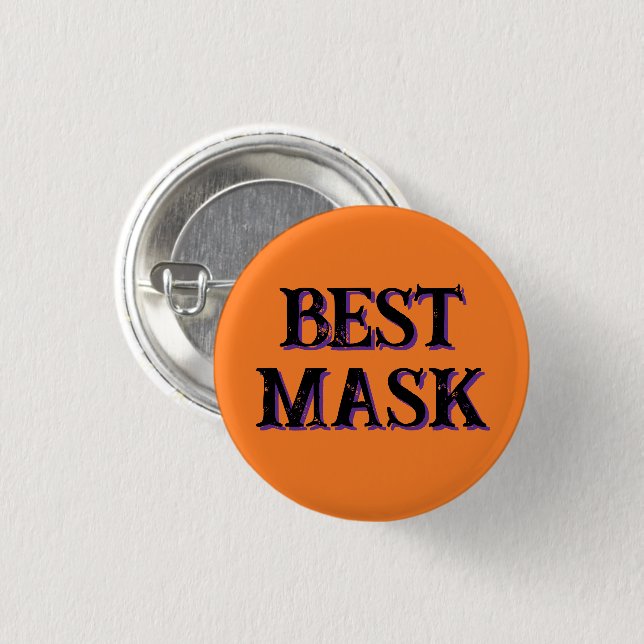 "Best Mask" Award Button (Front & Back)
