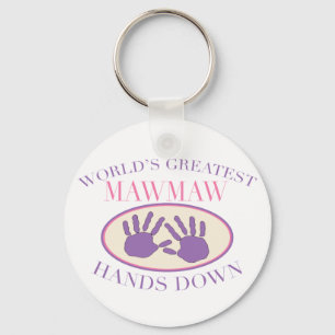 Best MawMaw Hands Down T-shirt Keychain