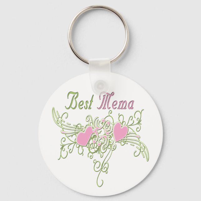 Best MeMa Swirling Hearts Keychain (Front)