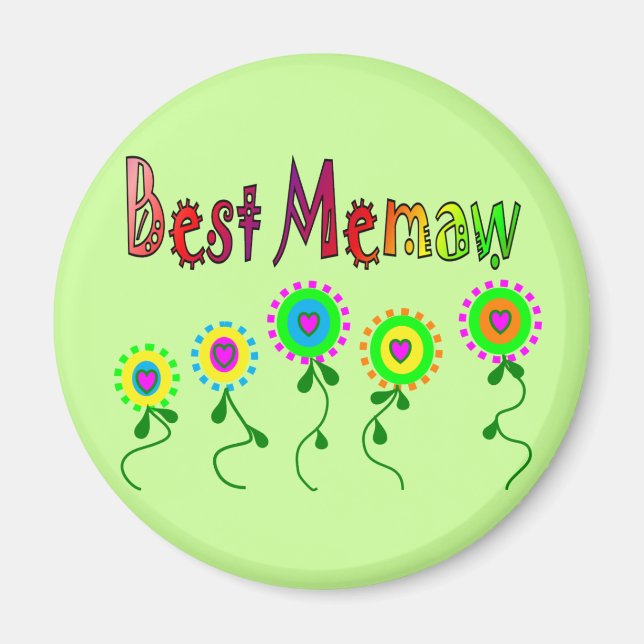 Best Memaw Gifts Magnet (Front)