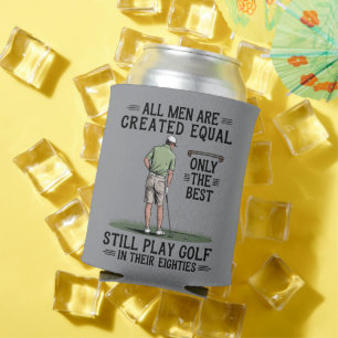 Best Men Play Golf Eighties Funny Golfer Golfing  Can Cooler