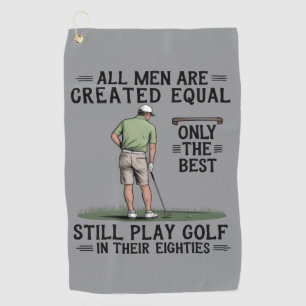 Best Men Play Golf Eighties Funny Golfer Golfing  Towel