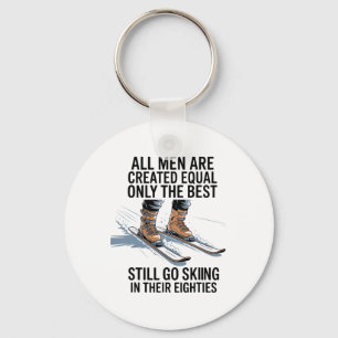 Best Men Still Go Skiing In Their Seventies Gifts  Keychain