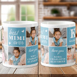 Best MIMI Ever Custom 7 Photo Collage Grandmother  Coffee Mug<br><div class="desc">Introducing the perfect gift for the best MIMI ever - a personalized photo collage coffee mug! This stylish and modern mug features space for 7 special pictures, creating a unique and sentimental gift that any mother would adore. With the option to add a personalized monogram initial and name, this mug...</div>