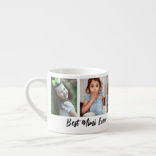Best Mimi Ever Grandchildren 5 Photo Collage   Espresso Cup