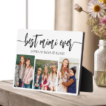Best MiMi Ever - Grandchildren Photo Collage Plaque<br><div class="desc">Celebrate the "Best MiMi Ever" with this personalized Grandchildren Photo Collage Plaque. This heartfelt gift features a beautifully arranged collage of cherished photos capturing special moments, complemented by a loving message. Crafted from high-quality materials with a sleek finish, it's ideal for displaying at home as a cherished keepsake. Perfect for...</div>