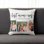 Best MiMi Ever - Grandchildren Photo Collage Throw Pillow<br><div class="desc">Celebrate your MiMi with the Best MiMi Ever Grandchildren Photo Collage Throw Pillow. This personalized keepsake features a beautifully arranged collage of cherished photos, capturing special moments with her grandchildren. Crafted from high-quality materials, it adds a stylish and sentimental touch to any space, perfect for displaying on a bed or...</div>