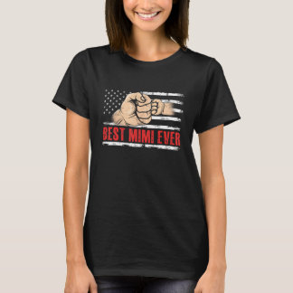 Best Mimi Ever US American Flag 4th Of July T-Shirt