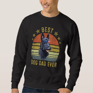 Best Miniature Schnauzer Dad Ever Vintage Dog Sweatshirt