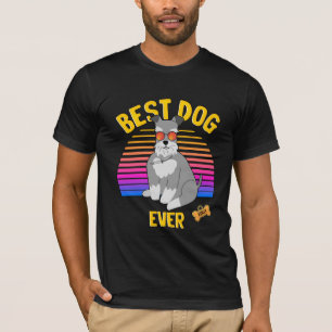Best Miniature Schnauzer Dog Ever Retro T-Shirt