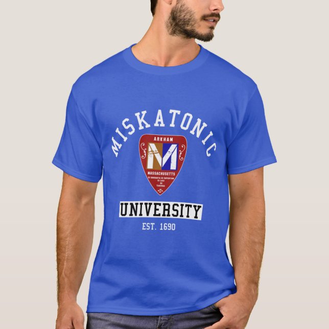 Best Miskatonic University emblem realistic design T-Shirt (Front)