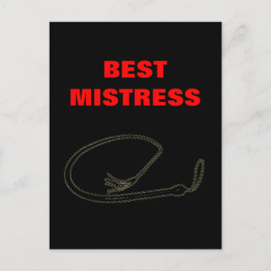 BEST MISTRESS POSTCARD