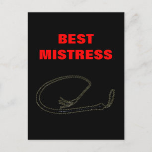 BEST MISTRESS POSTCARD