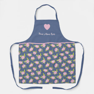 Best mom and flower print. All-Over Print Apron