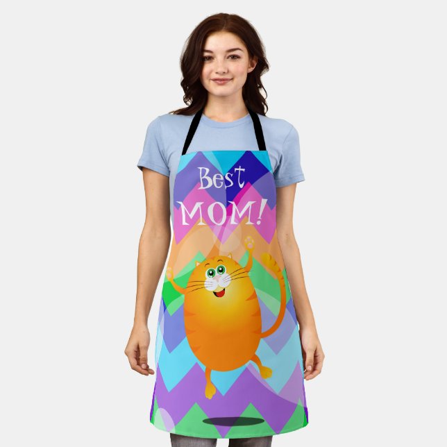 Best Mom! Apron (Worn)