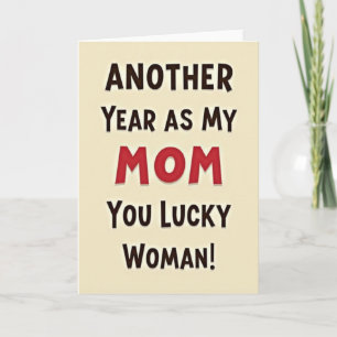 Best Mom Bold Text Card