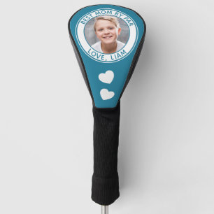 Best Mom By Par Custom Photo Name Hearts Golf Head Cover