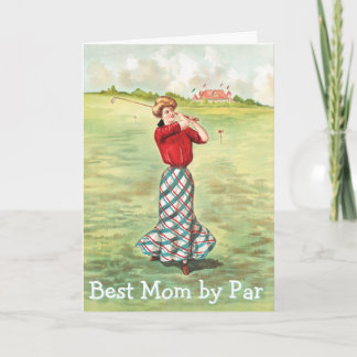 Best Mom by Par Mother's Day Greeting Card