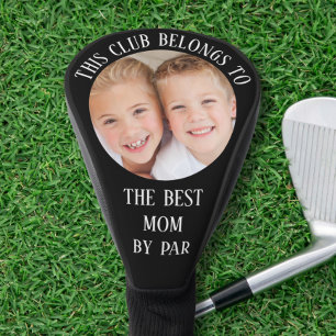 Best Mom By Par Photo Black Golf Head Cover