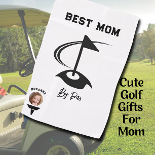 Best Mom By Par Photo Golf Ball Golf Graphic Towel