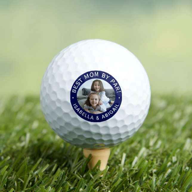 Best Mom By Par Photo Golf Balls (Insitu Tee)