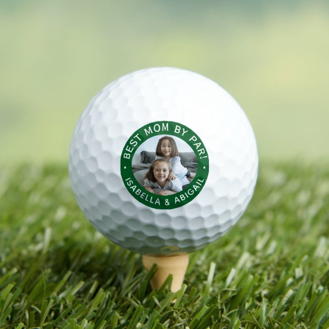 Best Mom By Par Photo Golf Balls (Insitu Tee)