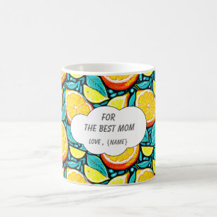 Best Mom Citrus Coffee Mug – Personalized Lemon