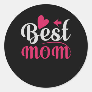 Best Mom Classic Round Sticker