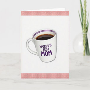 Best Mom Coffee Cup Card
