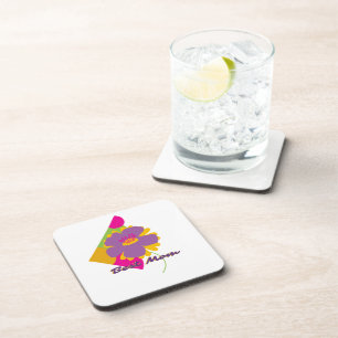 Best Mom Colourful Trendy Design Coaster