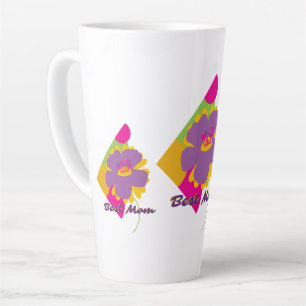 Best Mom Colourful Trendy Design Latte Mug
